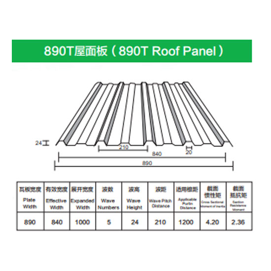 890T屋面板